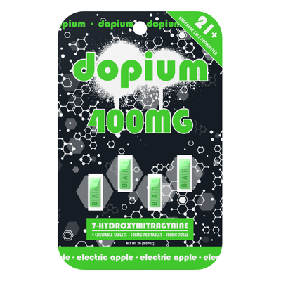 400MG 7-OH Chewable Bars - Electric Apple