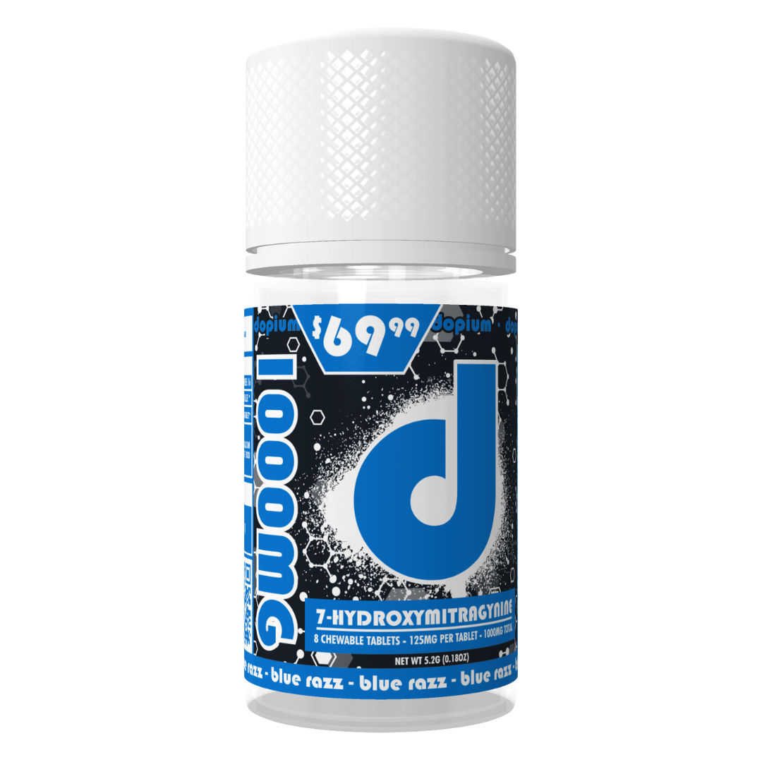 1000MG 7-OH Chewable Tablets - Blue Razz