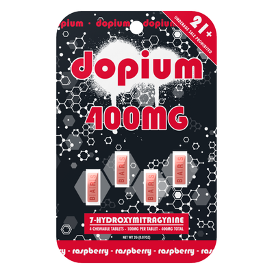 400MG 7-OH Chewable Bars - Raspberry